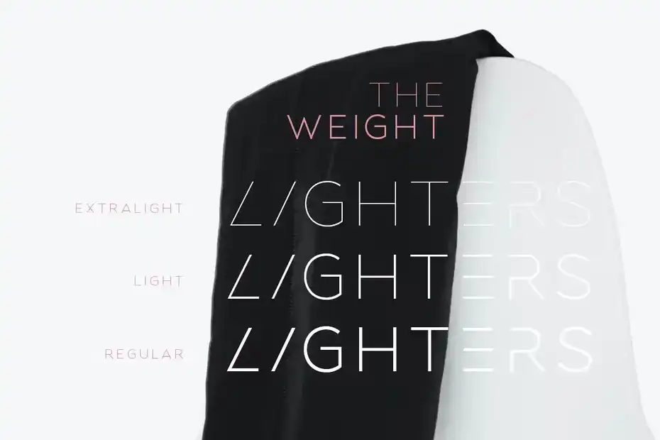 فونت انگلیسی لوگو Lighters - Light Logo Font - 3