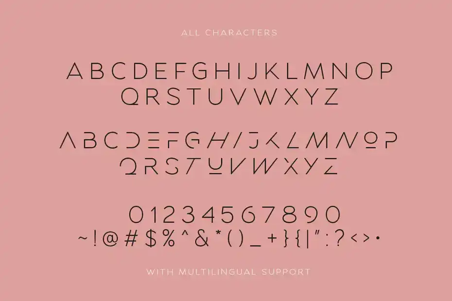 فونت انگلیسی لوگو Lighters - Light Logo Font - 11