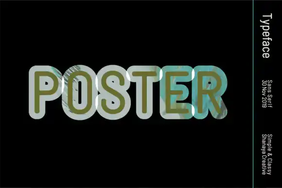 فونت انگلیسی گرافیکی Linguineve Font - 7