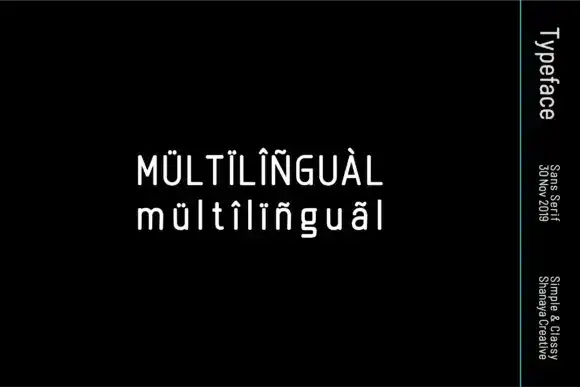 فونت انگلیسی گرافیکی Linguineve Font - 9