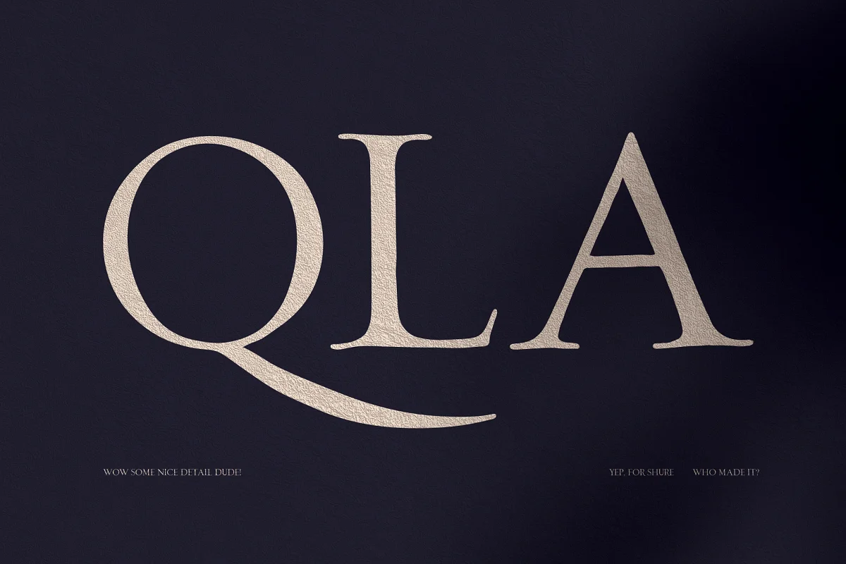 فونت انگلیسی کلاسیک Loki – Serif Script Font - 4