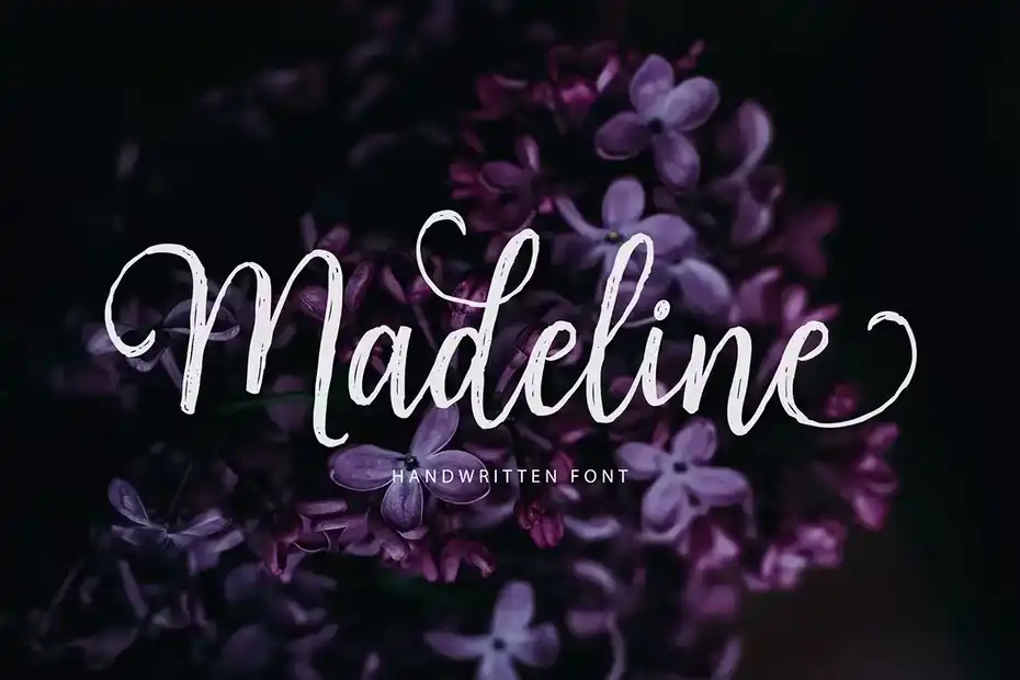 فونت انگلیسی دست نویس Madeline Script - 9