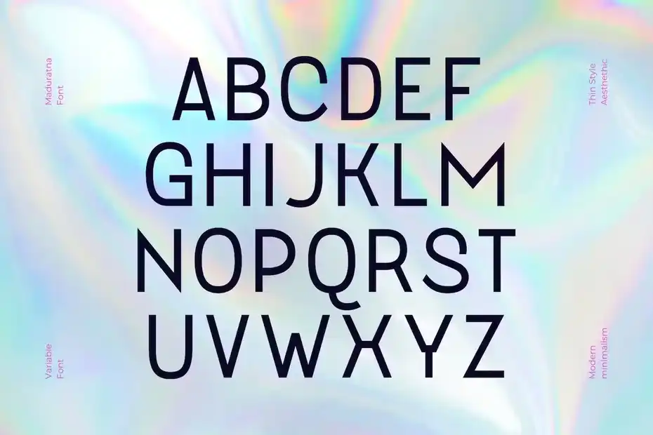 فونت انگلیسی لوگو Maduratna - Logo Font - 1
