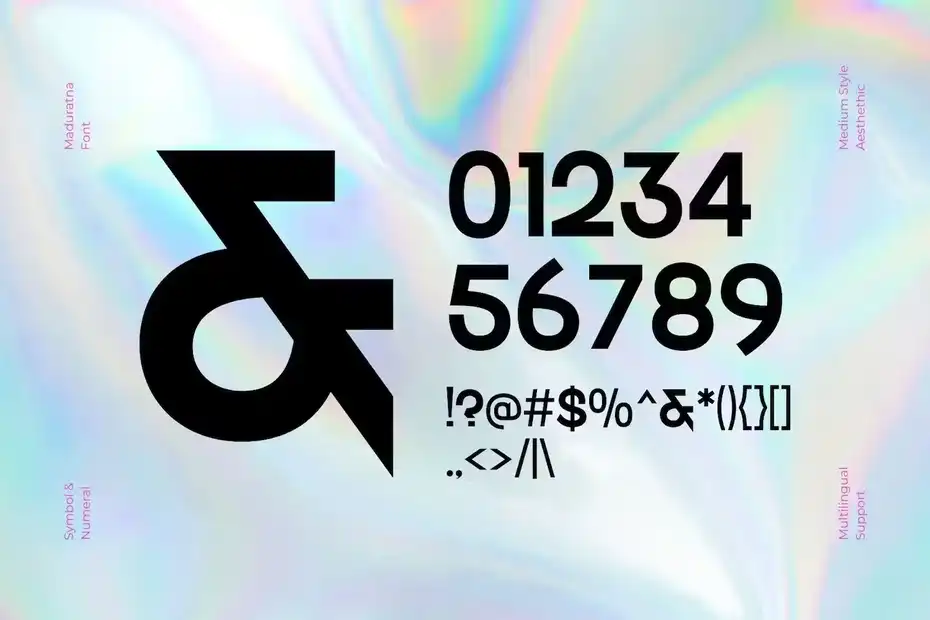 فونت انگلیسی لوگو Maduratna - Logo Font - 7