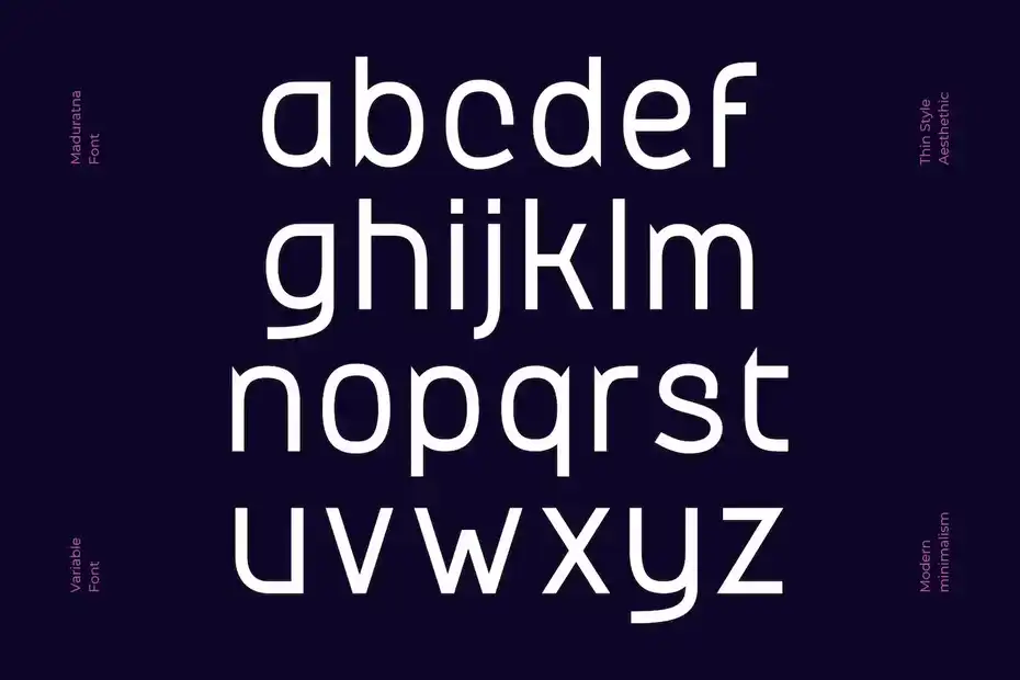 فونت انگلیسی لوگو Maduratna - Logo Font - 13
