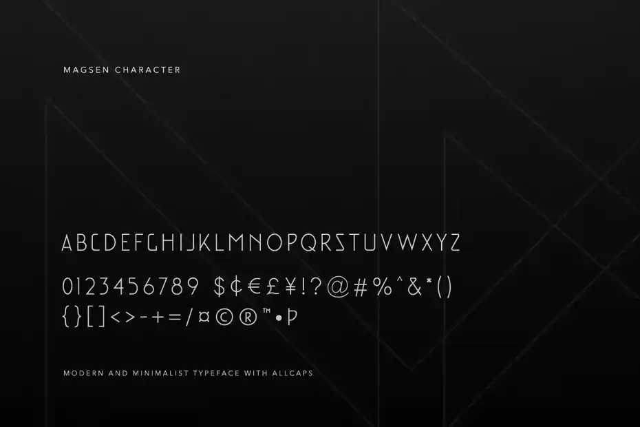 فونت انگلیسی مدرن Magsen - Modern Font - 7