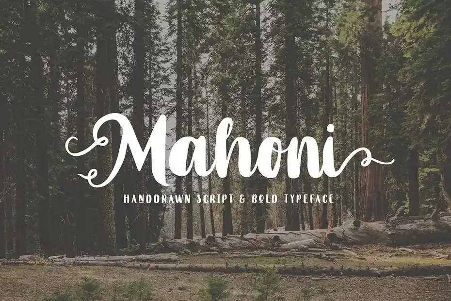 فونت انگلیسی دست نویس Mahoni - 1