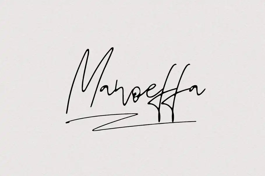 فونت انگلیسی دست نویس Manoeffa - 13