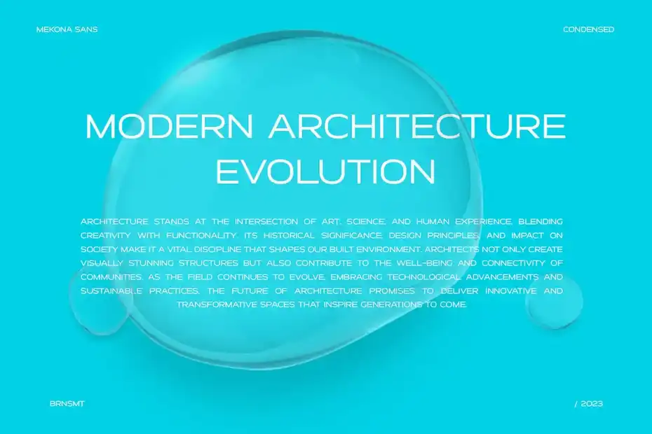 فونت انگلیسی ساده Mekona - Modern Display Sans Serif - 1