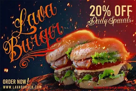 فونت انگلیسی تاتو Meltvan - Tattoo Lettering - 3