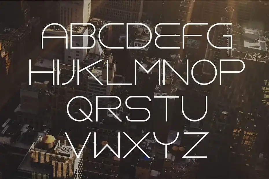 فونت انگلیسی مدرن Metrolic Elegant Font - 5