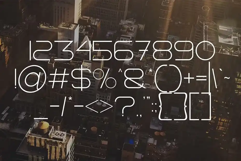 فونت انگلیسی مدرن Metrolic Elegant Font - 7