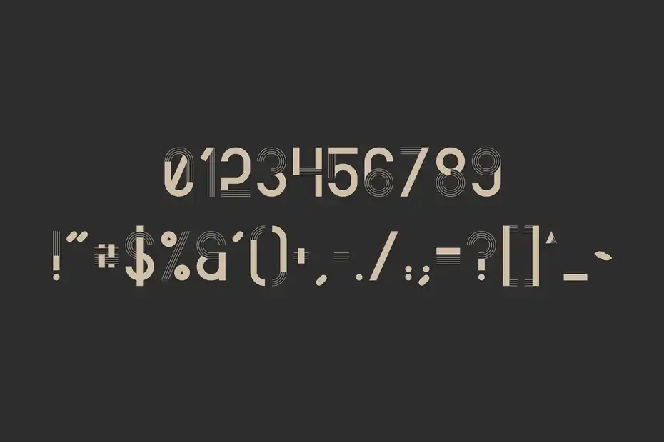 فونت انگلیسی مدرن Minbus - Display font - 6