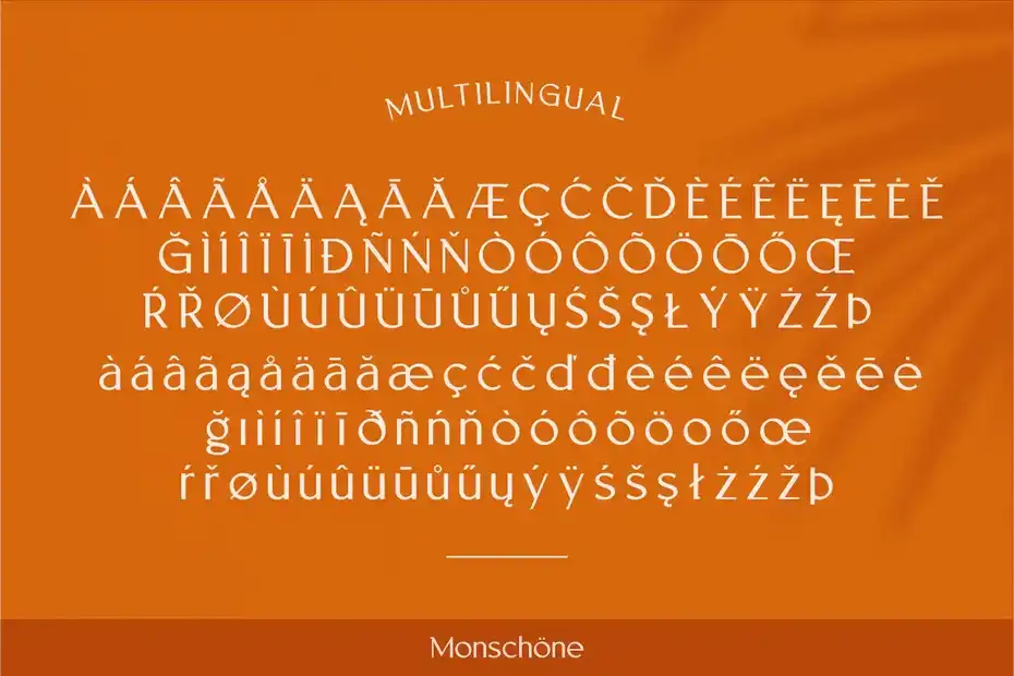 فونت انگلیسی گرافیکی MONSCHONE - 9