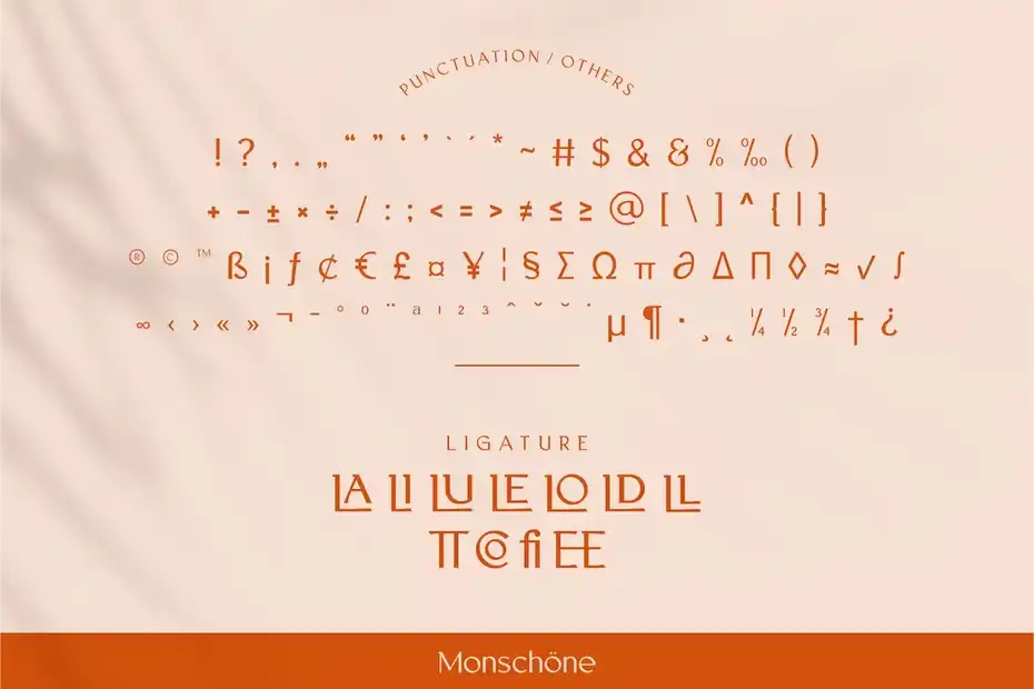 فونت انگلیسی گرافیکی MONSCHONE - 11