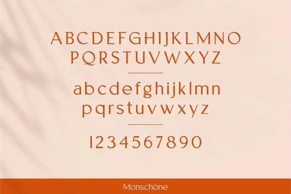 فونت انگلیسی گرافیکی MONSCHONE - 13