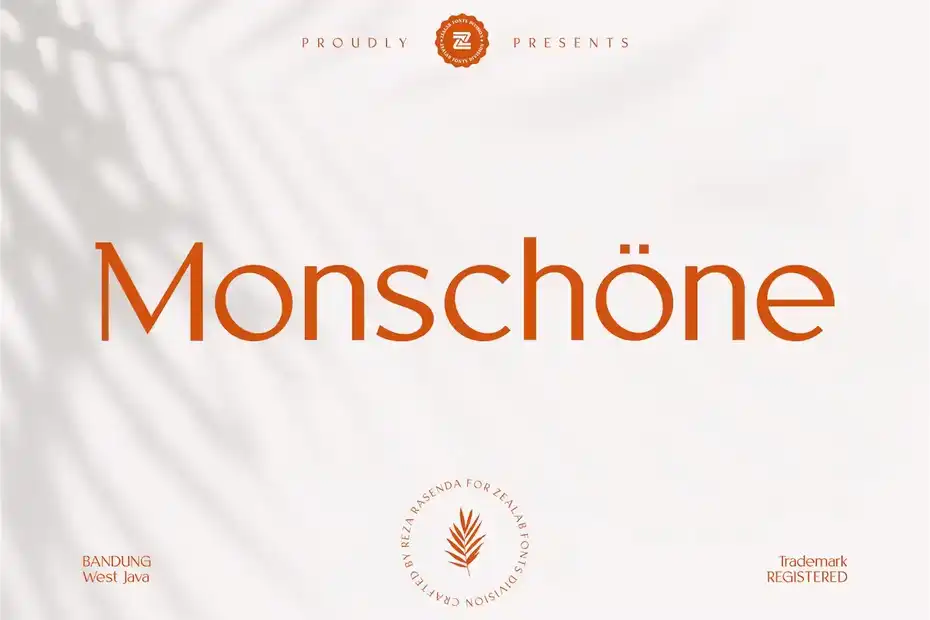 فونت انگلیسی گرافیکی MONSCHONE - 17