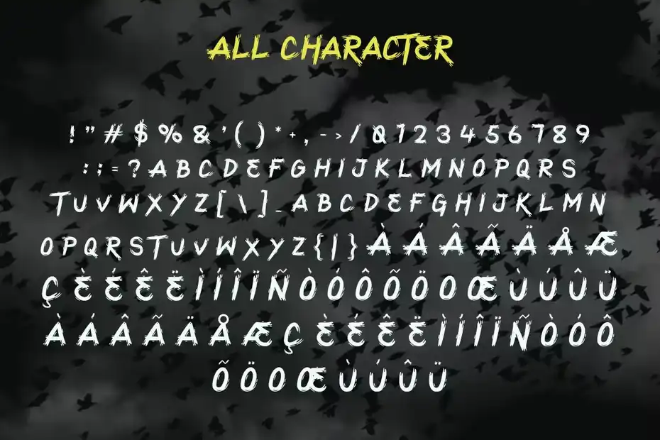 فونت انگلیسی ترسناک Morria - A Modern Scary Font - 7