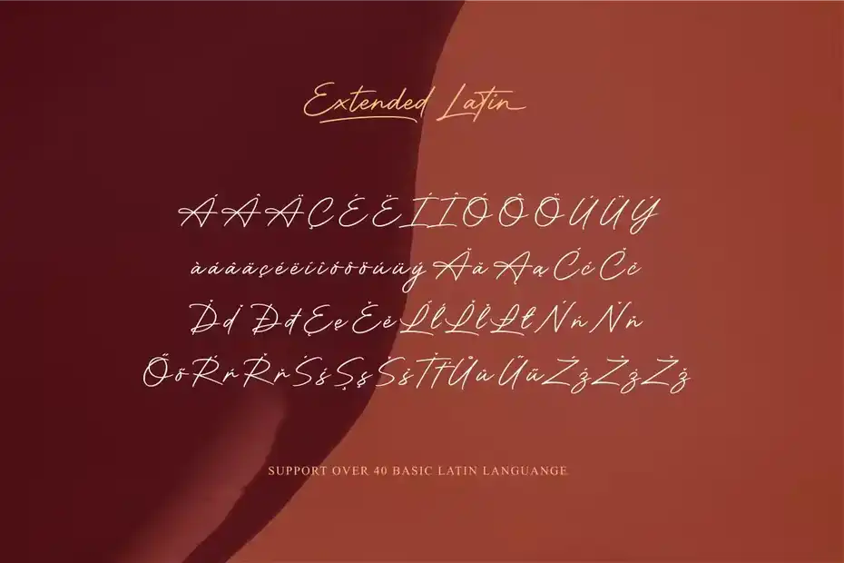 فونت انگلیسی به سبک امضا Motherland Signature - 3