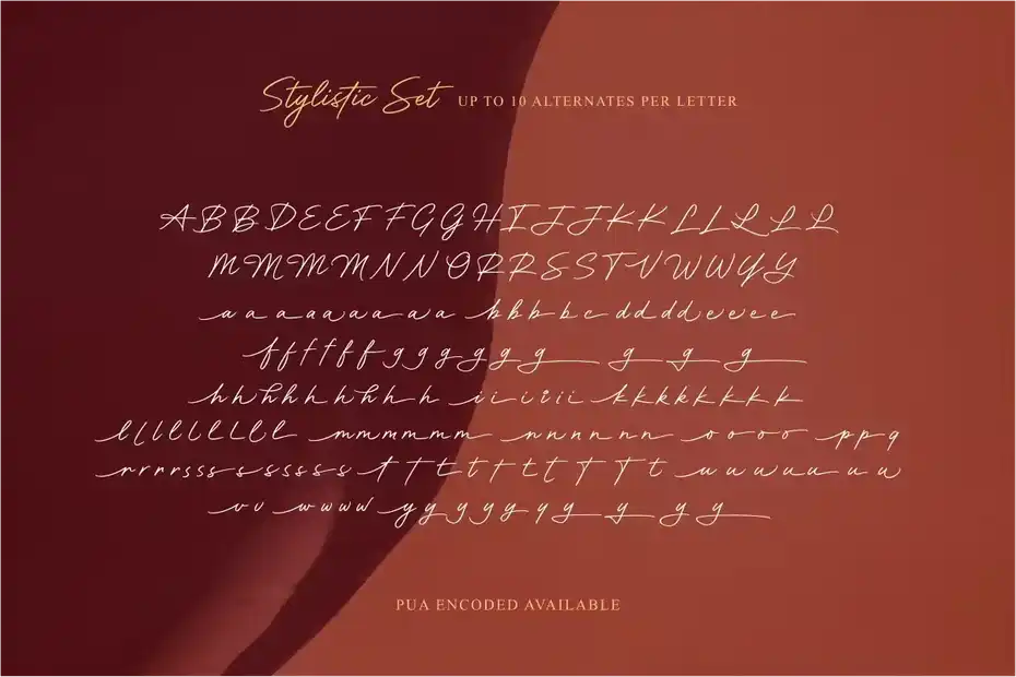 فونت انگلیسی به سبک امضا Motherland Signature - 5