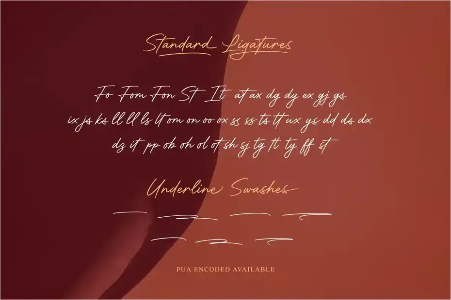 فونت انگلیسی به سبک امضا Motherland Signature - 9