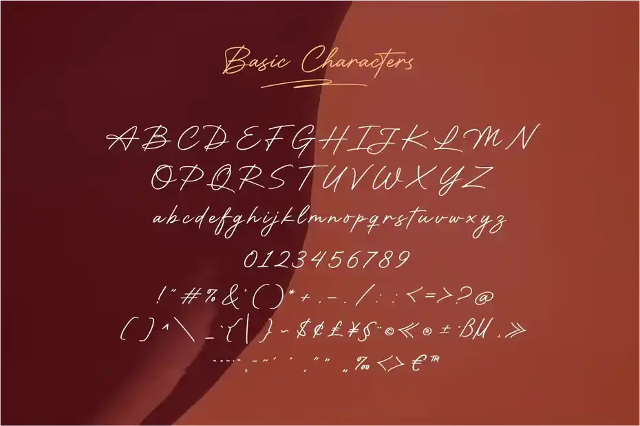 فونت انگلیسی به سبک امضا Motherland Signature - 15