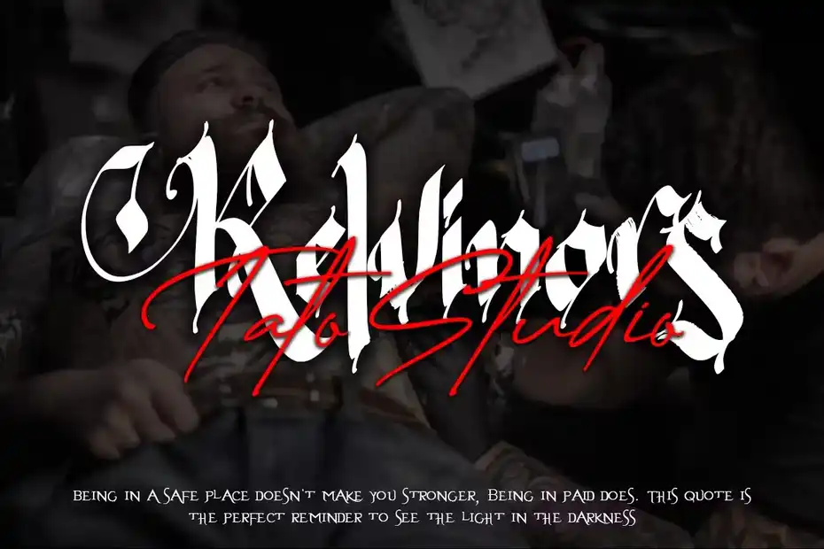 فونت انگلیسی تاتو Mystical - Blackletter - 9