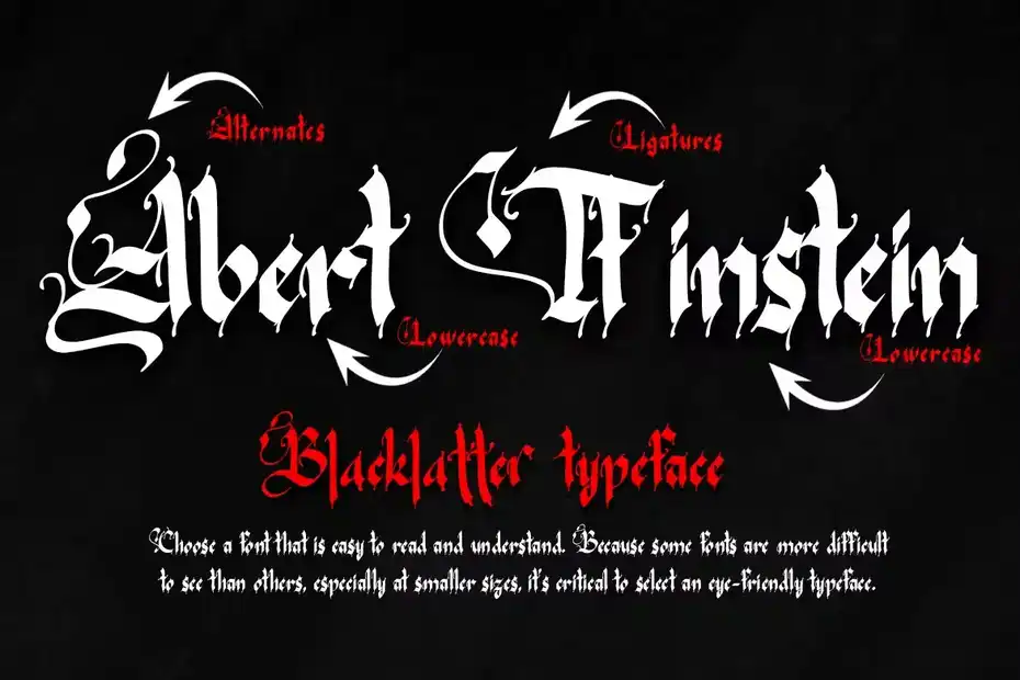 فونت انگلیسی تاتو Mystical - Blackletter - 11