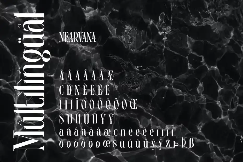 فونت انگلیسی کلاسیک Nearvana - Classic Condensed Font - 11