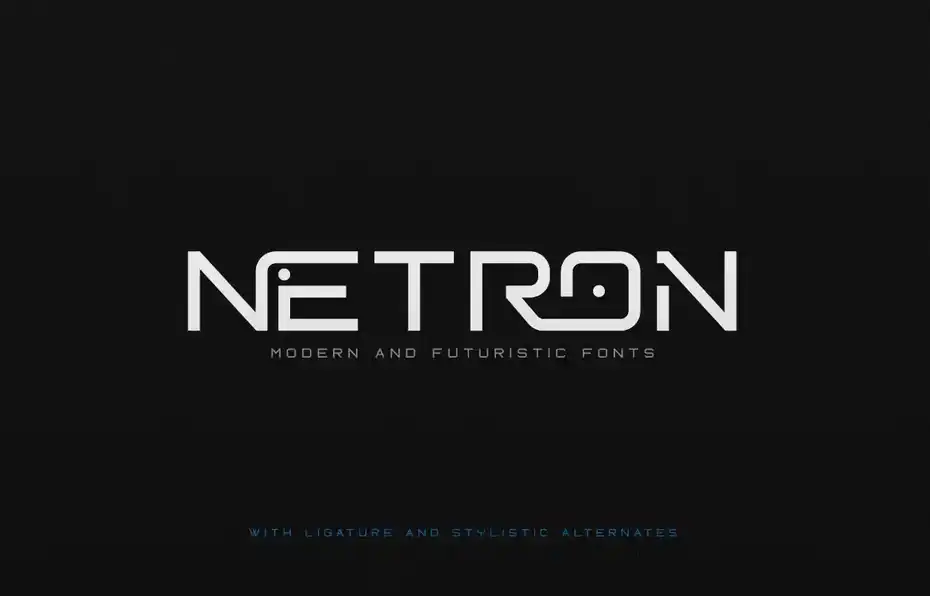 فونت انگلیسی مدرن Netron - 2