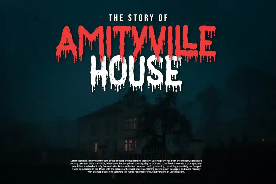 فونت انگلیسی ترسناک Nightmare - 7
