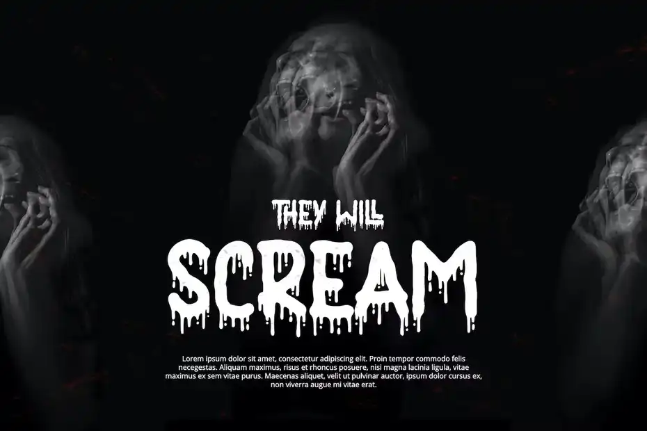 فونت انگلیسی ترسناک Nightmare - 15