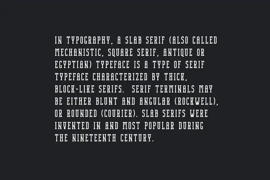 فونت انگلیسی مدرن Nordin Slab - Condensed Slab Serif - 3
