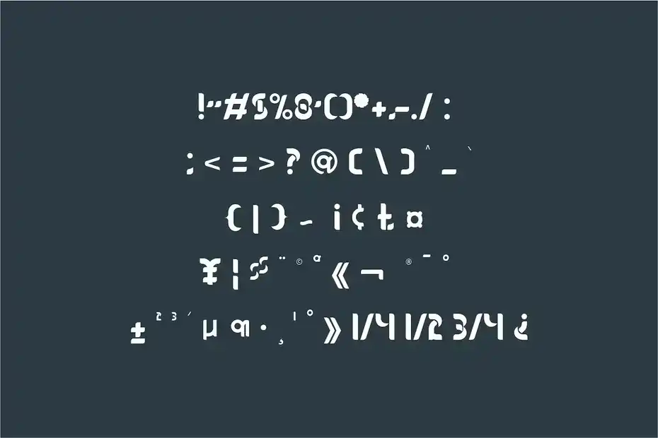 فونت انگلیسی لوگو oblong logo font - 1