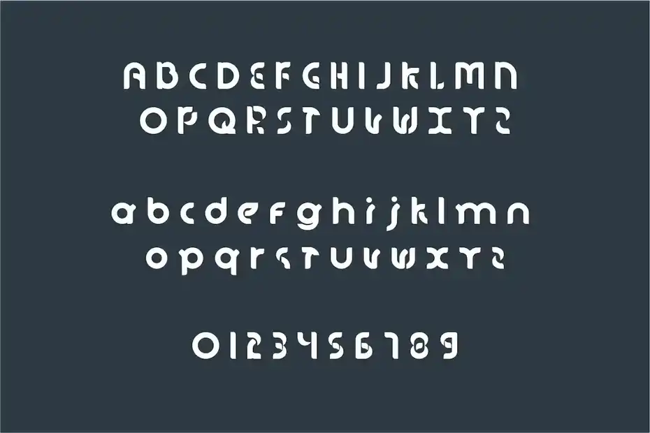 فونت انگلیسی لوگو oblong logo font - 3