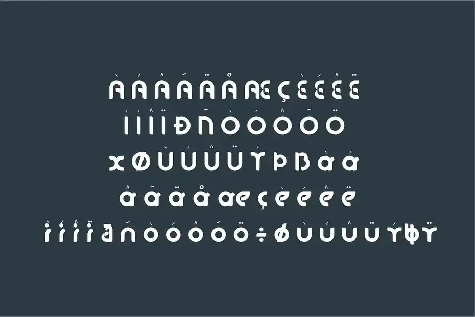 فونت انگلیسی لوگو oblong logo font - 9