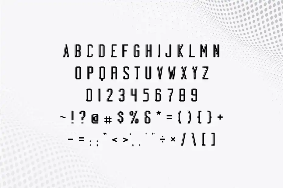 فونت انگلیسی ساده Olivia - Simple display font - 3