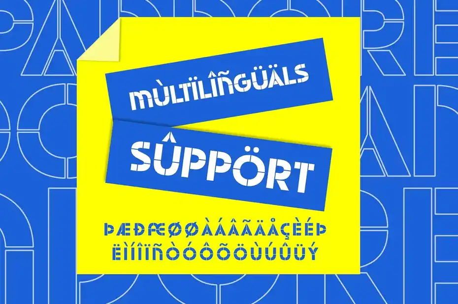 دانلود فونت استنسیل هندسی - 2