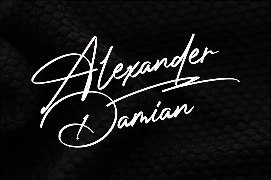 فونت انگلیسی به سبک امضا Photograph Signature - 7