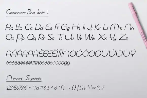 فونت انگلیسی گرافیکی Picanoudes Font - 1
