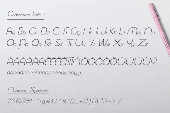 فونت انگلیسی گرافیکی Picanoudes Font - 5