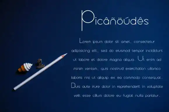 فونت انگلیسی گرافیکی Picanoudes Font - 9