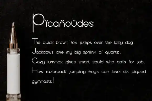 فونت انگلیسی گرافیکی Picanoudes Font - 11