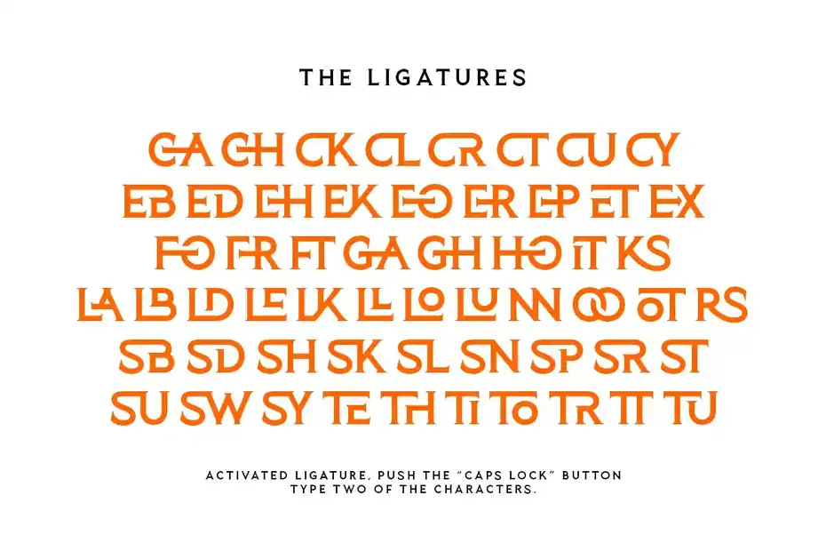 فونت انگلیسی گیمینگ Planet Gamers - Ligature Logo Serif - 7