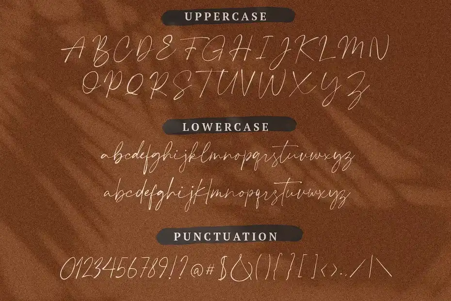 فونت انگلیسی به سبک امضا Plumrose Signature - 1