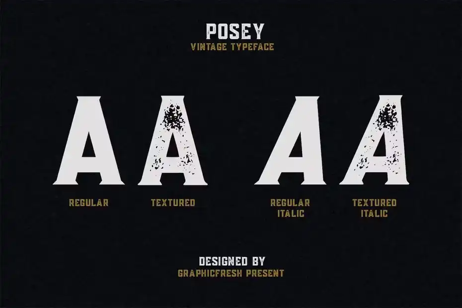 فونت انگلیسی کلاسیک Posey - 7