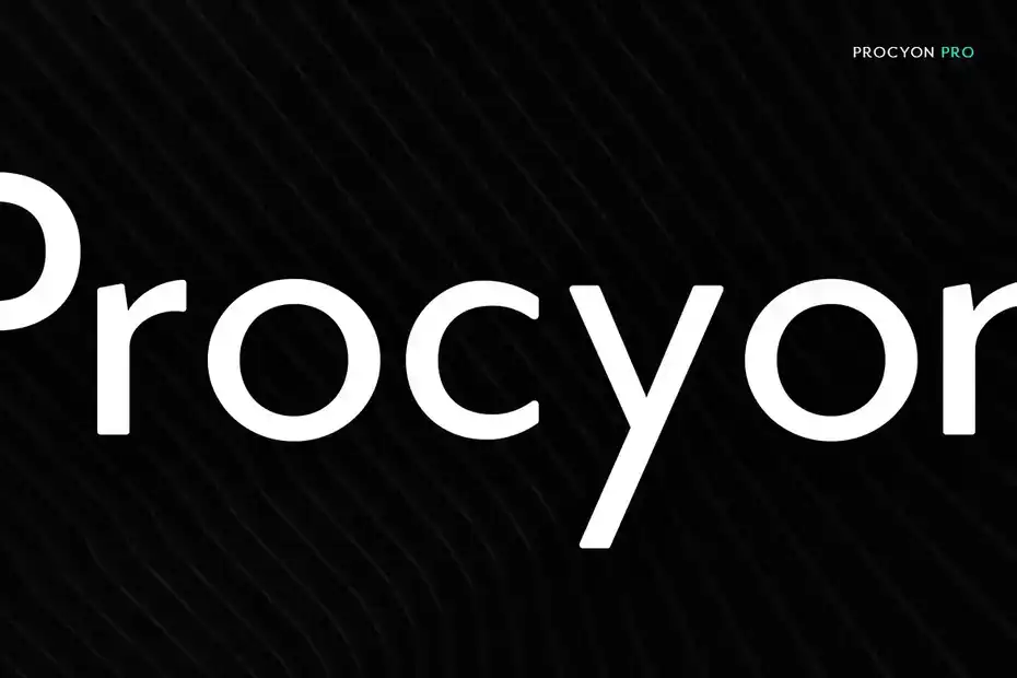 فونت انگلیسی مدرن Procyon - 3
