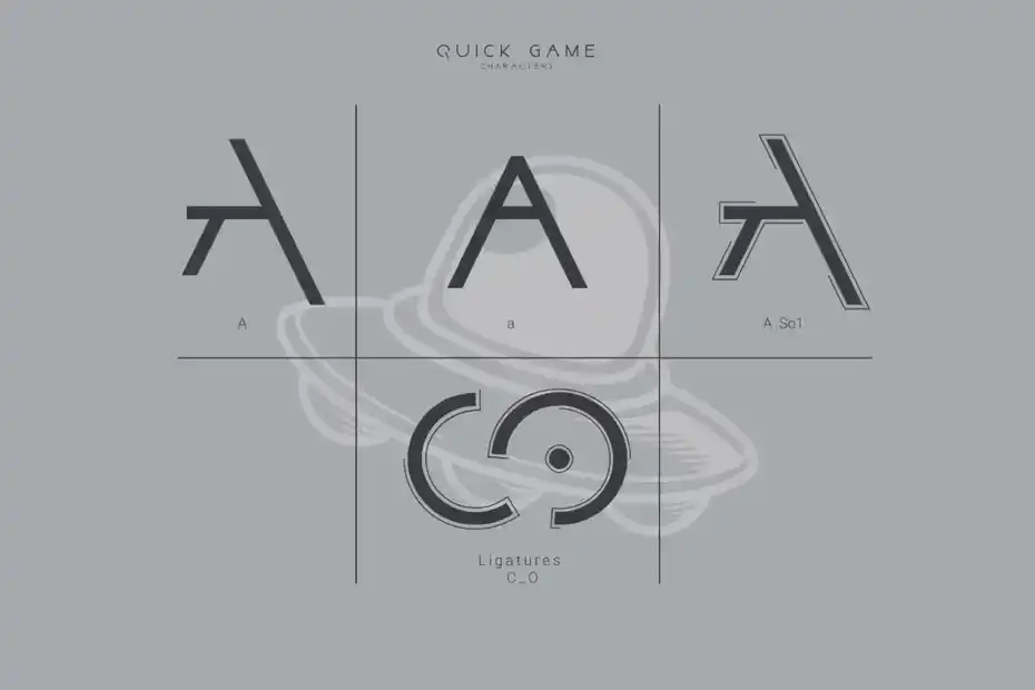 فونت انگلیسی گیمینگ Quick Game - 3
