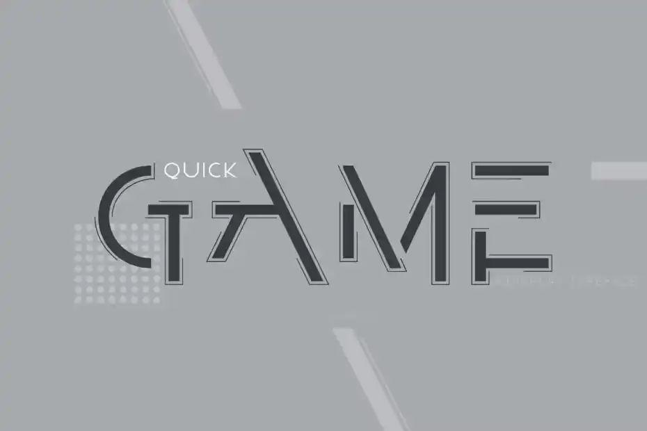 فونت انگلیسی گیمینگ Quick Game - 5