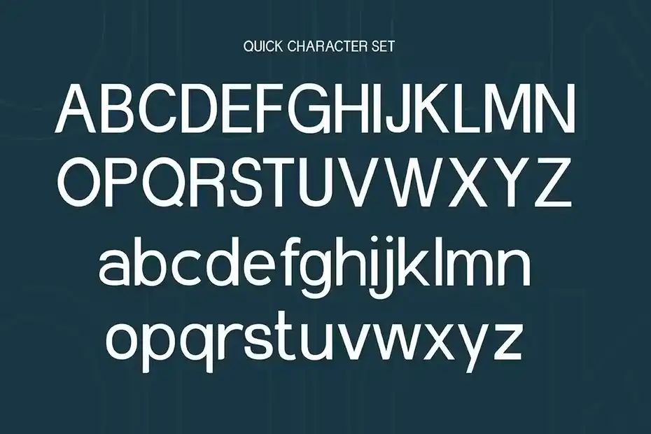 فونت انگلیسی ساده Quick - Simple Sans Serif Family Font - 1